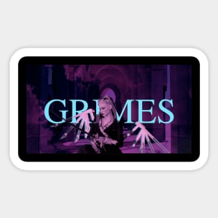 Grimes Metal Wings Sticker